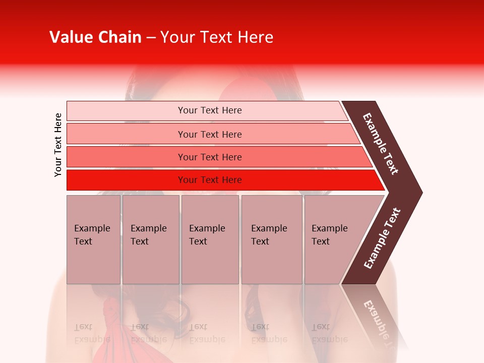 Carefree Symbol Red PowerPoint Template