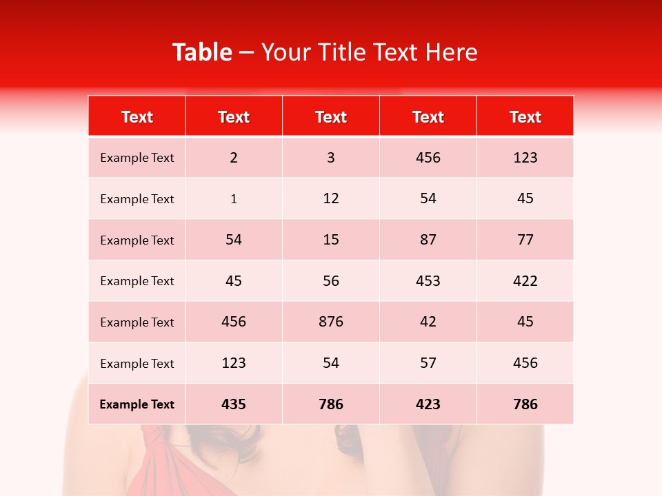 Carefree Symbol Red PowerPoint Template