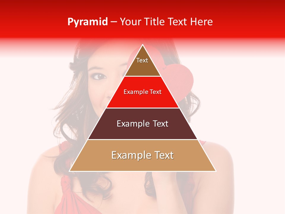 Carefree Symbol Red PowerPoint Template