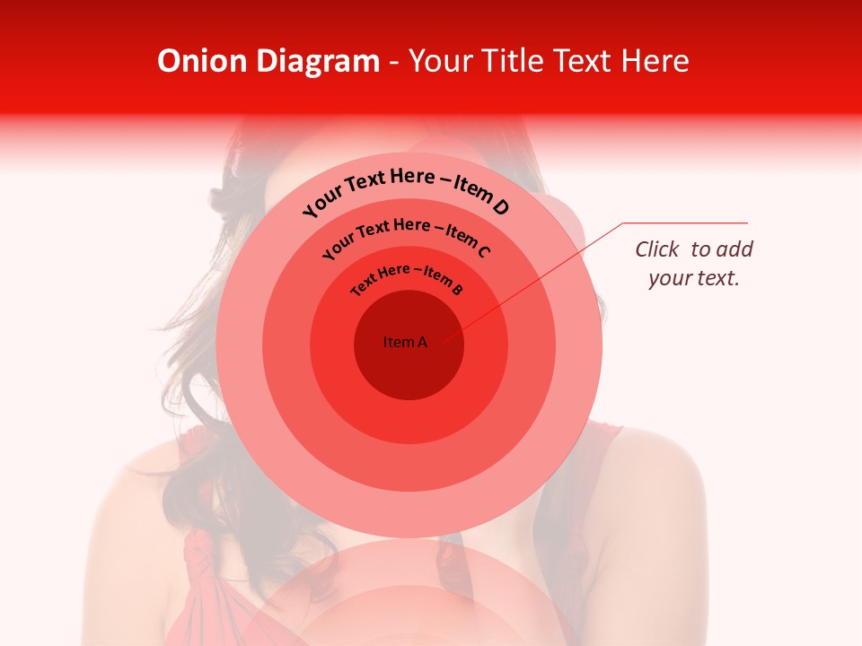 Carefree Symbol Red PowerPoint Template