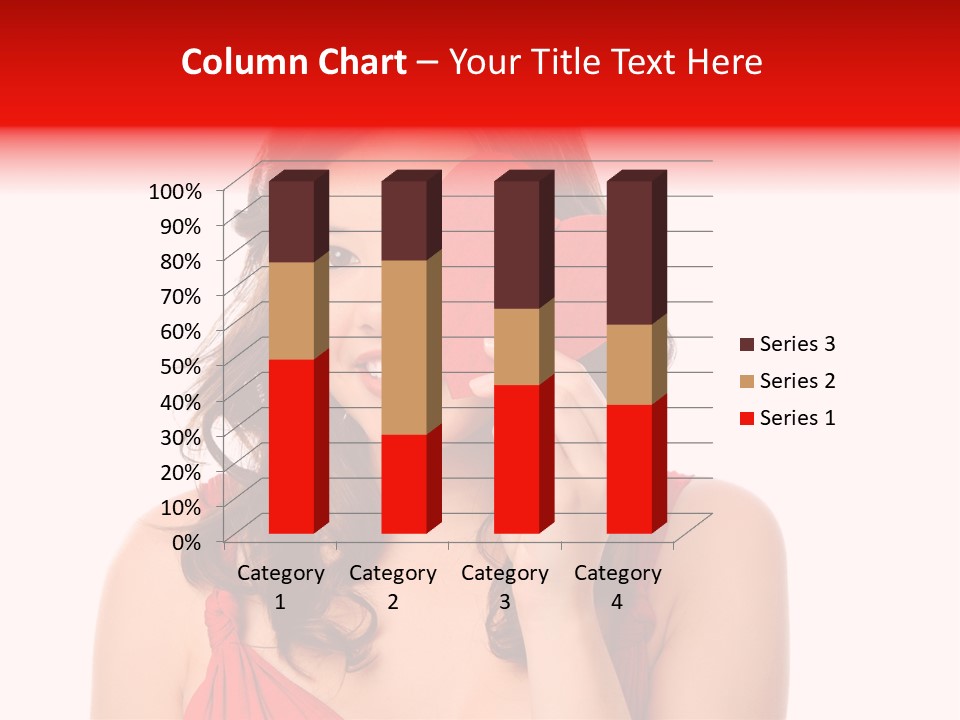 Carefree Symbol Red PowerPoint Template