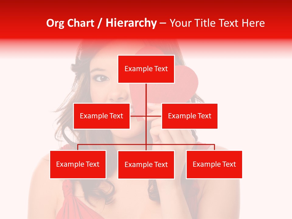 Carefree Symbol Red PowerPoint Template