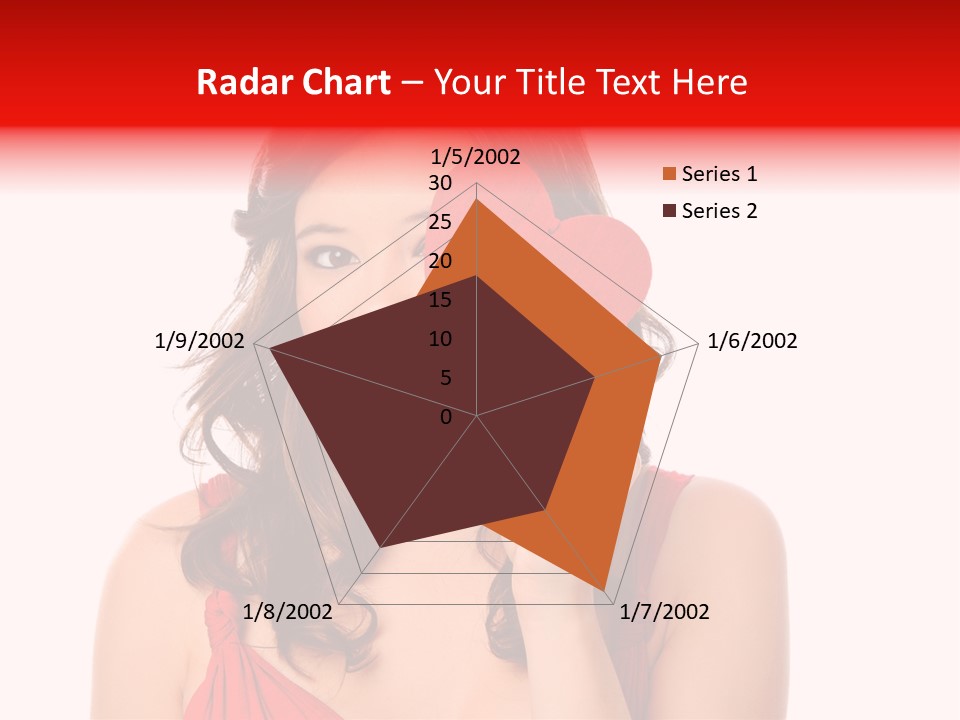 Carefree Symbol Red PowerPoint Template