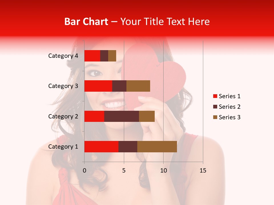 Carefree Symbol Red PowerPoint Template