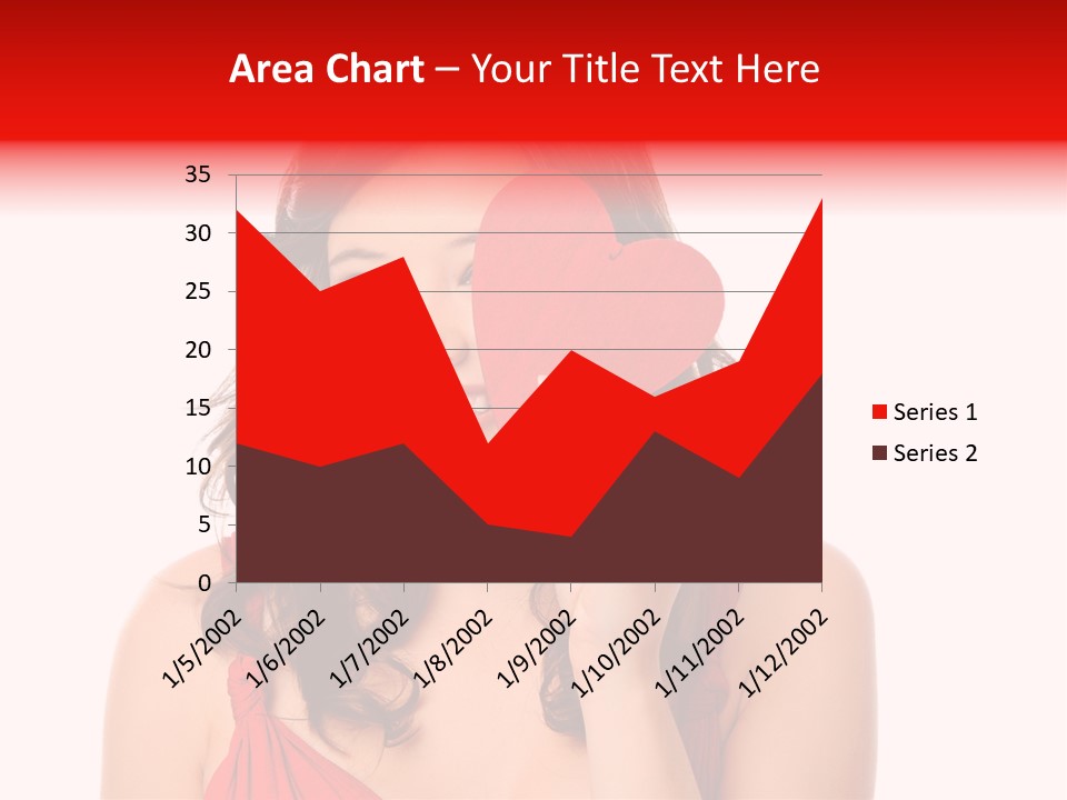 Carefree Symbol Red PowerPoint Template