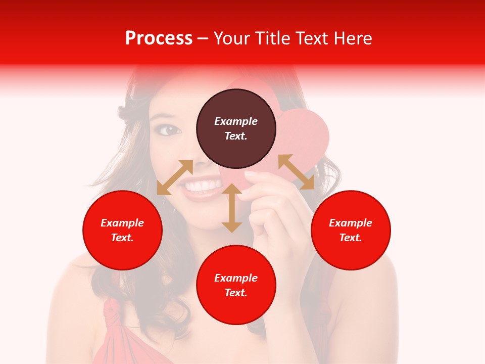 Carefree Symbol Red PowerPoint Template