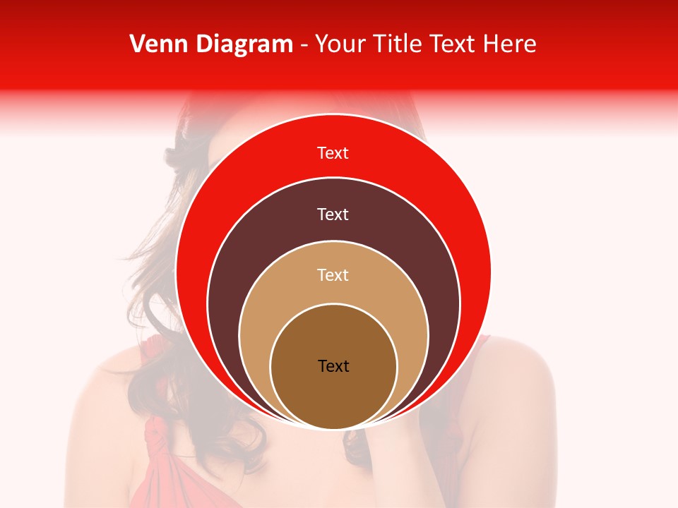 Carefree Symbol Red PowerPoint Template