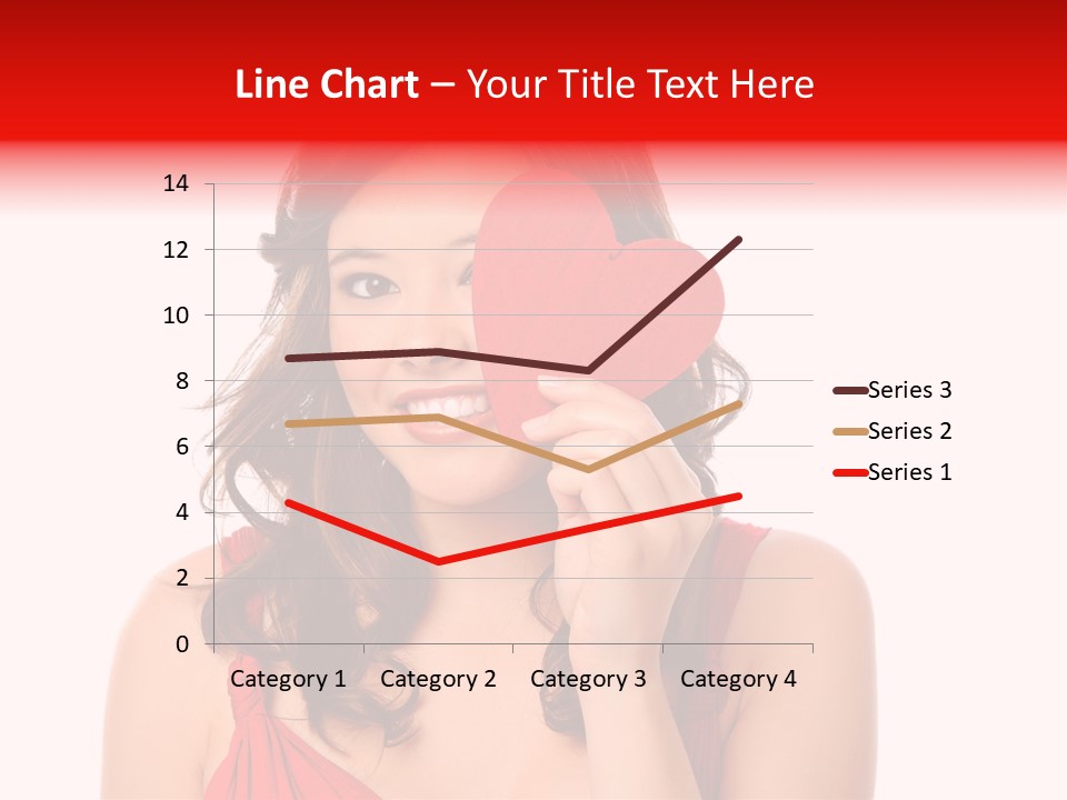 Carefree Symbol Red PowerPoint Template