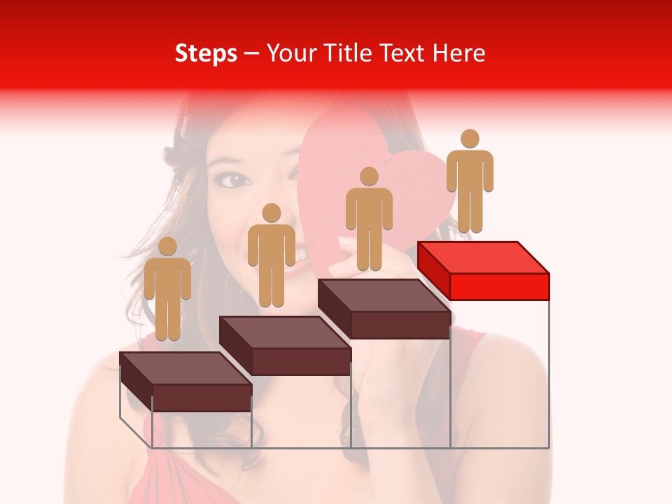 Carefree Symbol Red PowerPoint Template