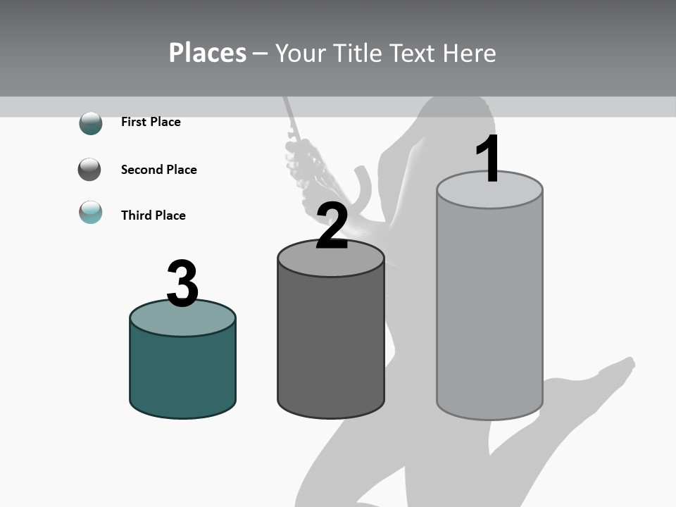 Studio Female Grayscale PowerPoint Template