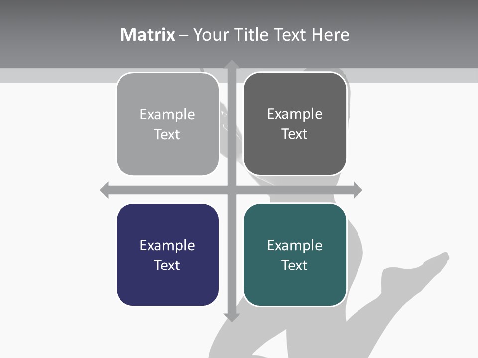 Studio Female Grayscale PowerPoint Template