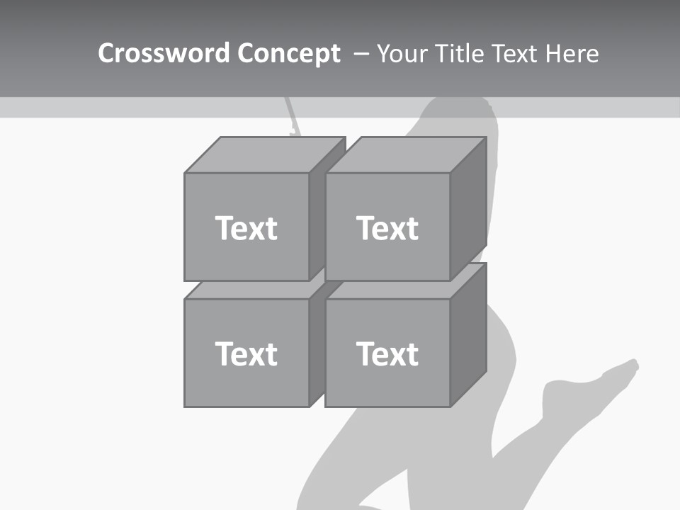 Studio Female Grayscale PowerPoint Template