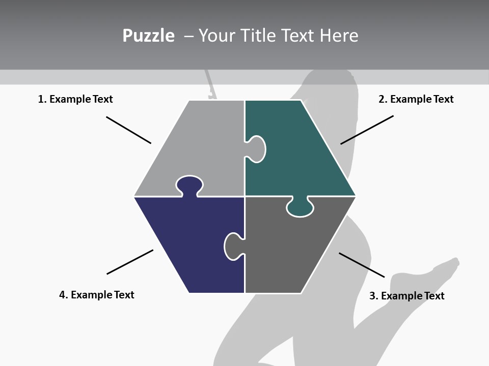 Studio Female Grayscale PowerPoint Template