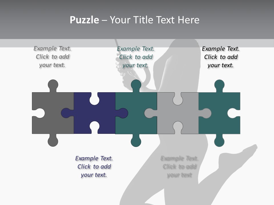 Studio Female Grayscale PowerPoint Template