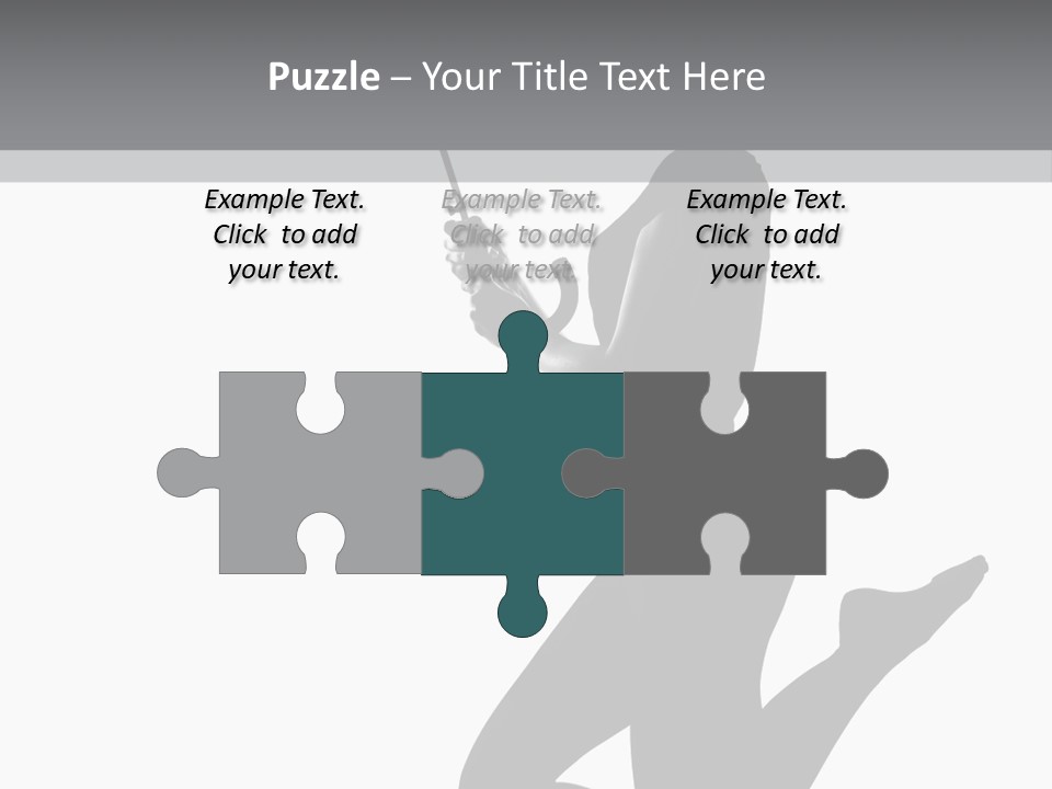 Studio Female Grayscale PowerPoint Template