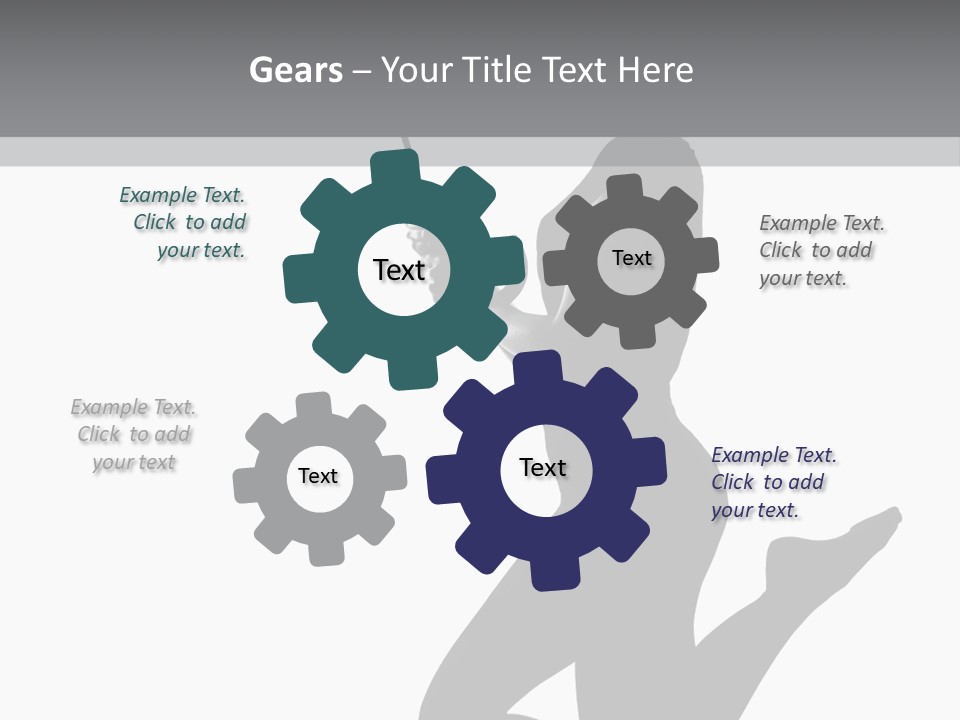 Studio Female Grayscale PowerPoint Template