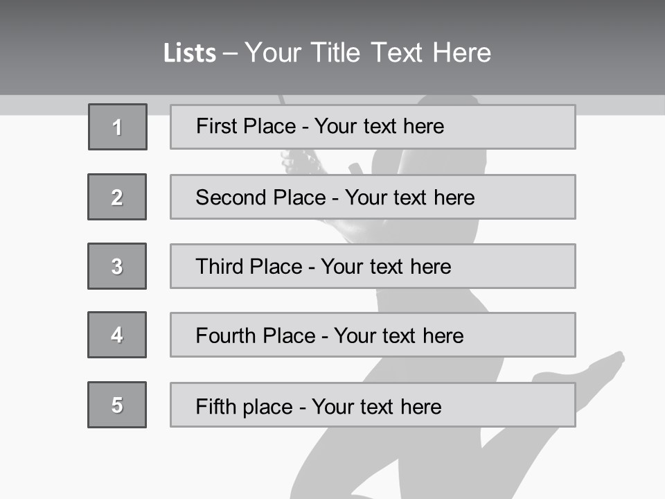 Studio Female Grayscale PowerPoint Template