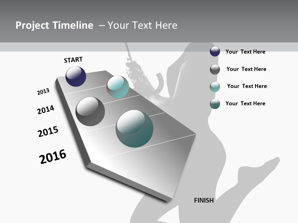 Studio Female Grayscale PowerPoint Template