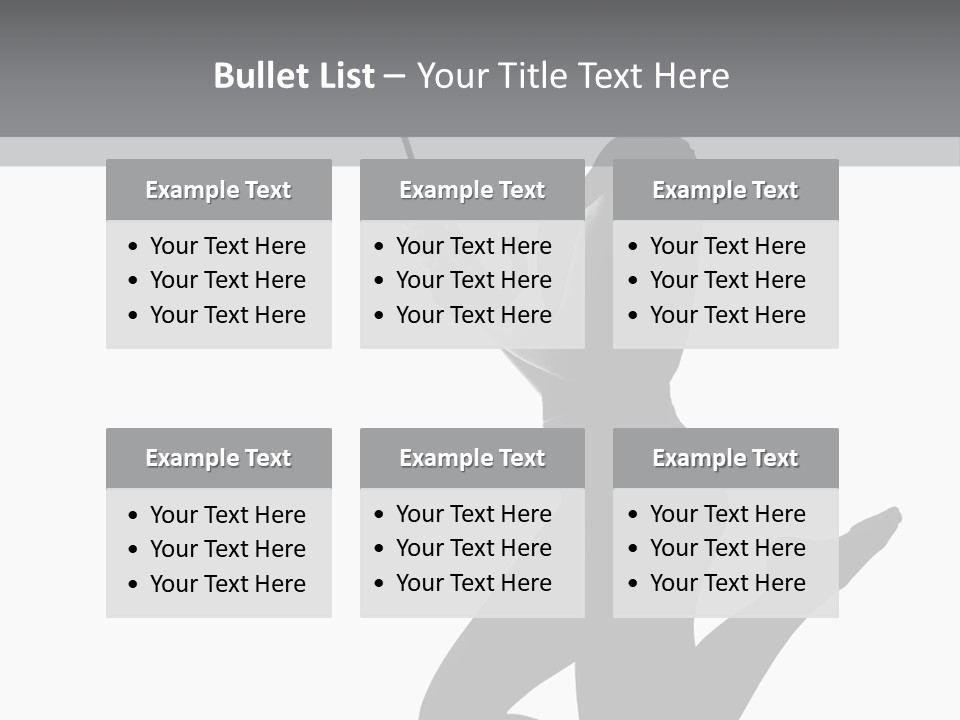 Studio Female Grayscale PowerPoint Template