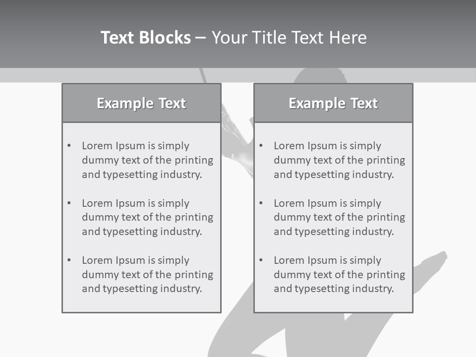 Studio Female Grayscale PowerPoint Template