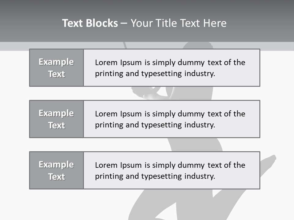 Studio Female Grayscale PowerPoint Template