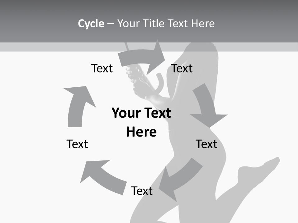 Studio Female Grayscale PowerPoint Template
