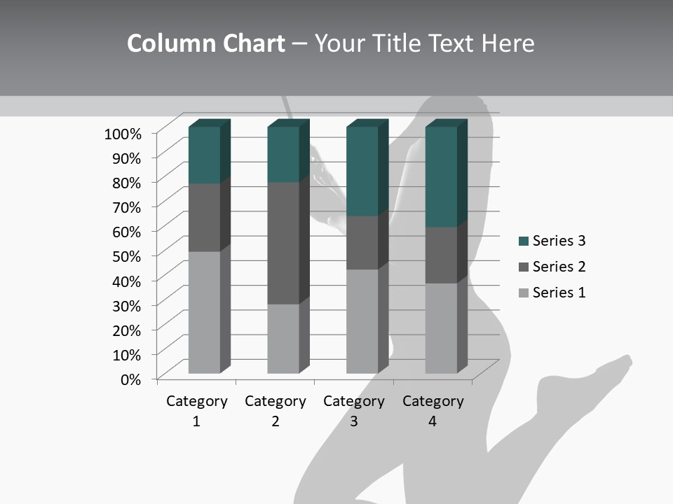 Studio Female Grayscale PowerPoint Template