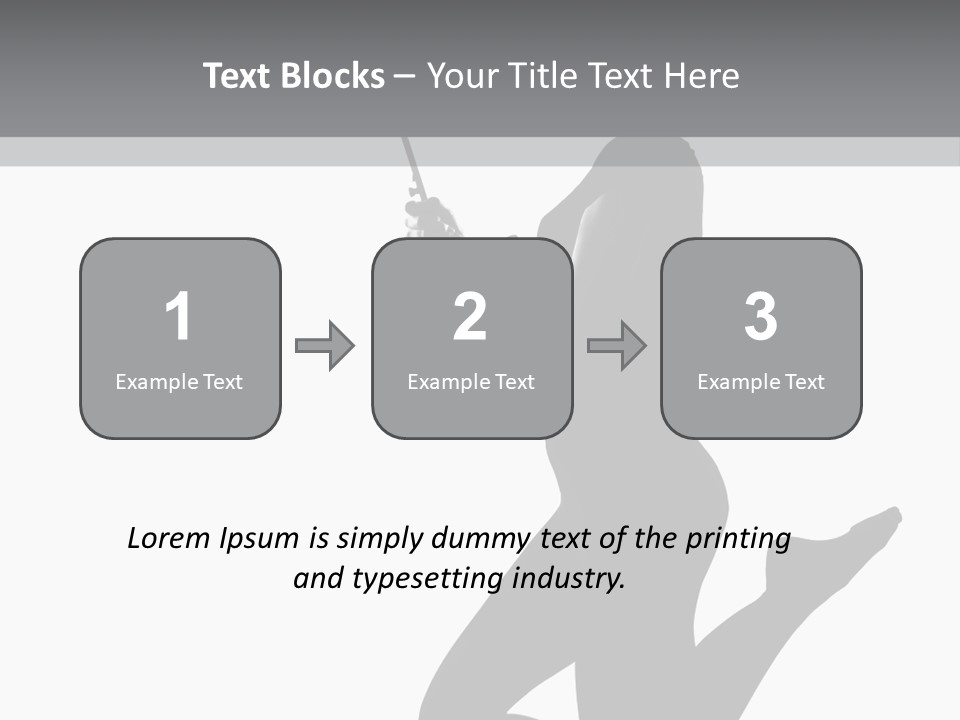 Studio Female Grayscale PowerPoint Template