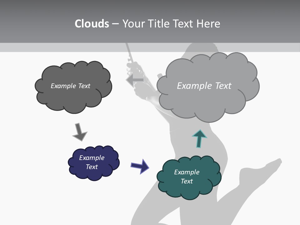 Studio Female Grayscale PowerPoint Template