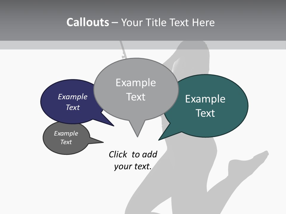 Studio Female Grayscale PowerPoint Template