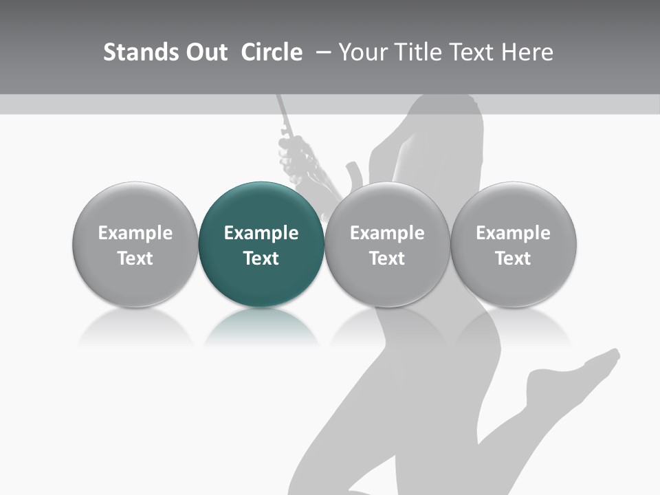 Studio Female Grayscale PowerPoint Template