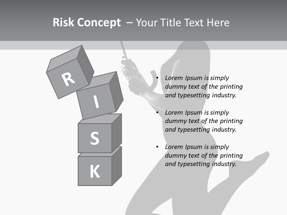 Studio Female Grayscale PowerPoint Template