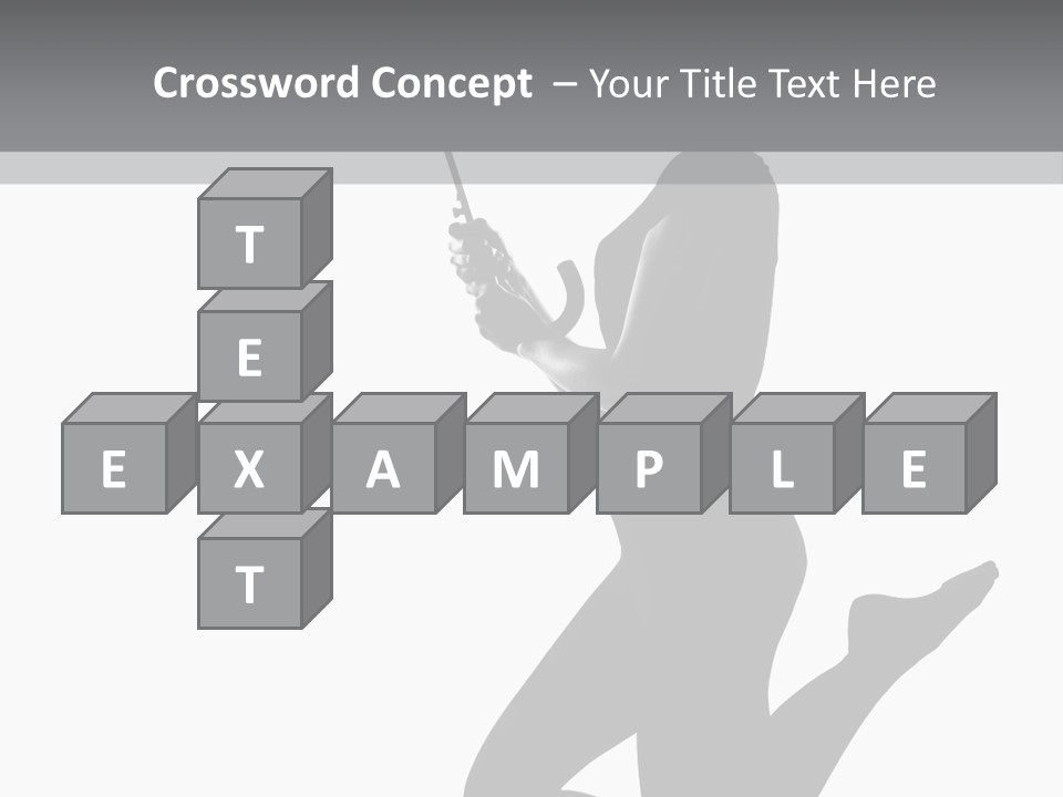 Studio Female Grayscale PowerPoint Template