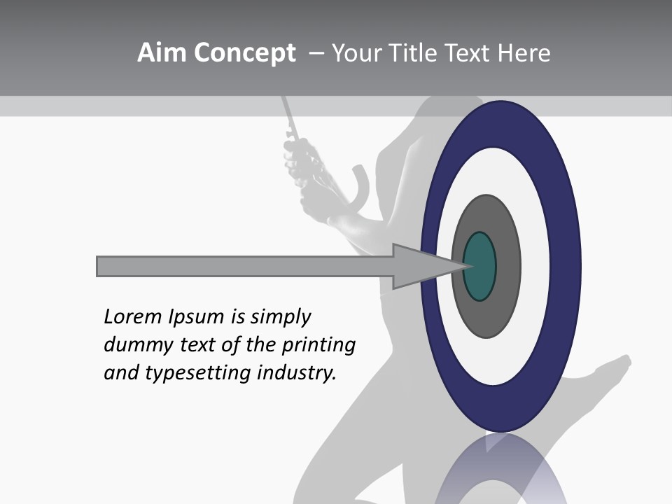 Studio Female Grayscale PowerPoint Template