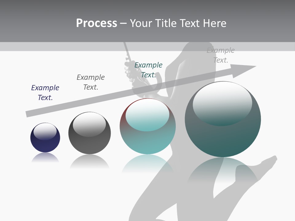 Studio Female Grayscale PowerPoint Template