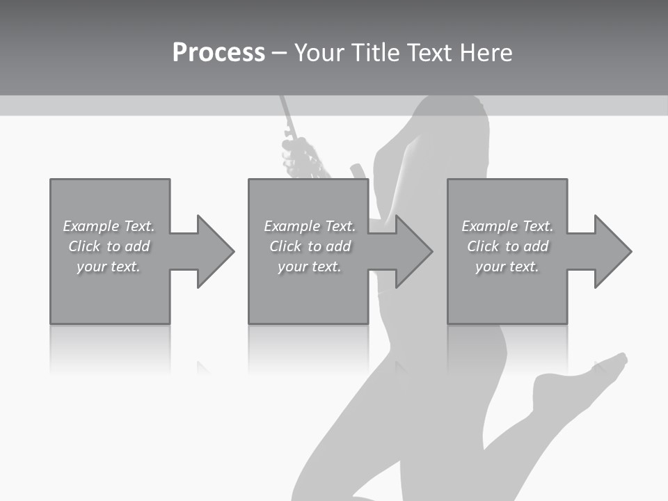 Studio Female Grayscale PowerPoint Template