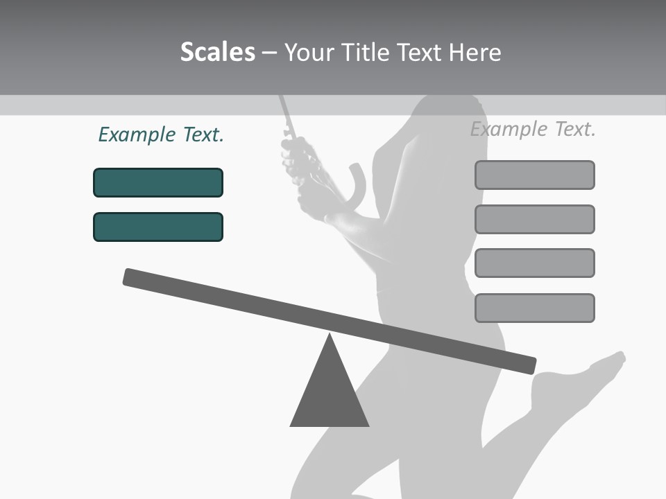 Studio Female Grayscale PowerPoint Template
