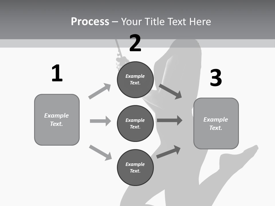 Studio Female Grayscale PowerPoint Template