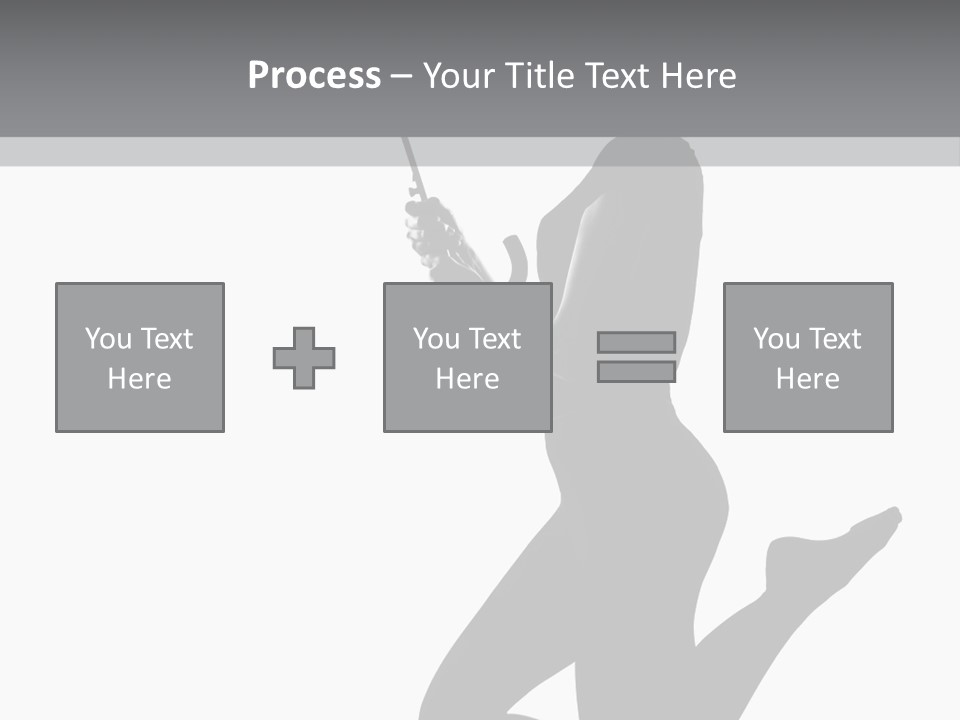 Studio Female Grayscale PowerPoint Template