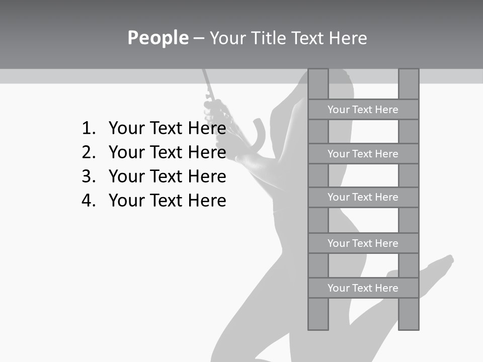 Studio Female Grayscale PowerPoint Template