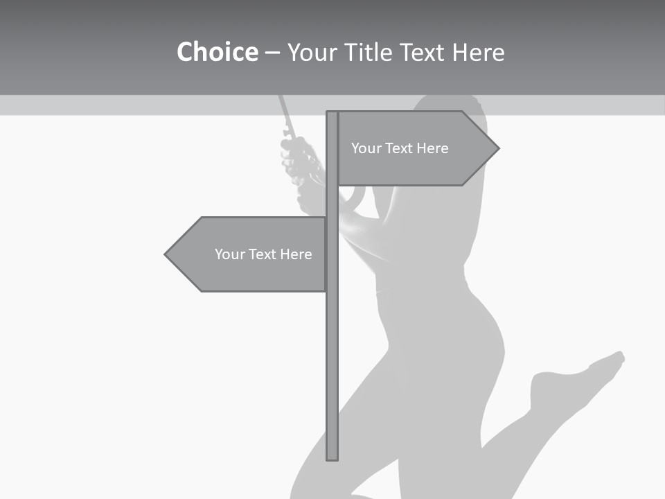 Studio Female Grayscale PowerPoint Template