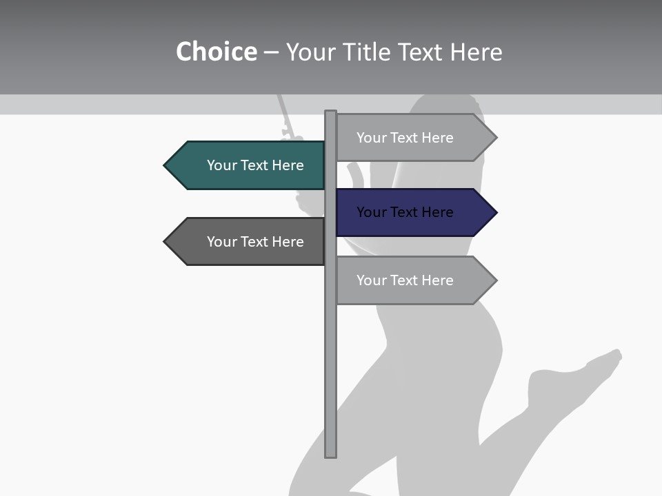 Studio Female Grayscale PowerPoint Template