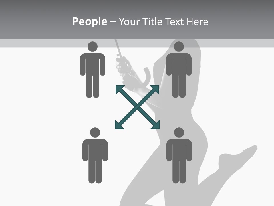 Studio Female Grayscale PowerPoint Template