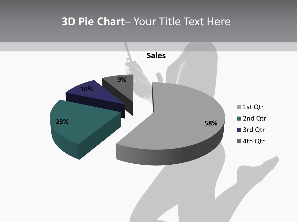 Studio Female Grayscale PowerPoint Template