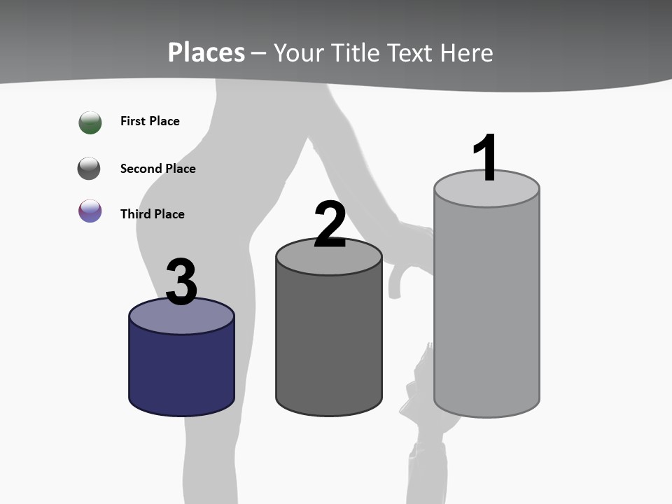 Girly Femininity Black PowerPoint Template