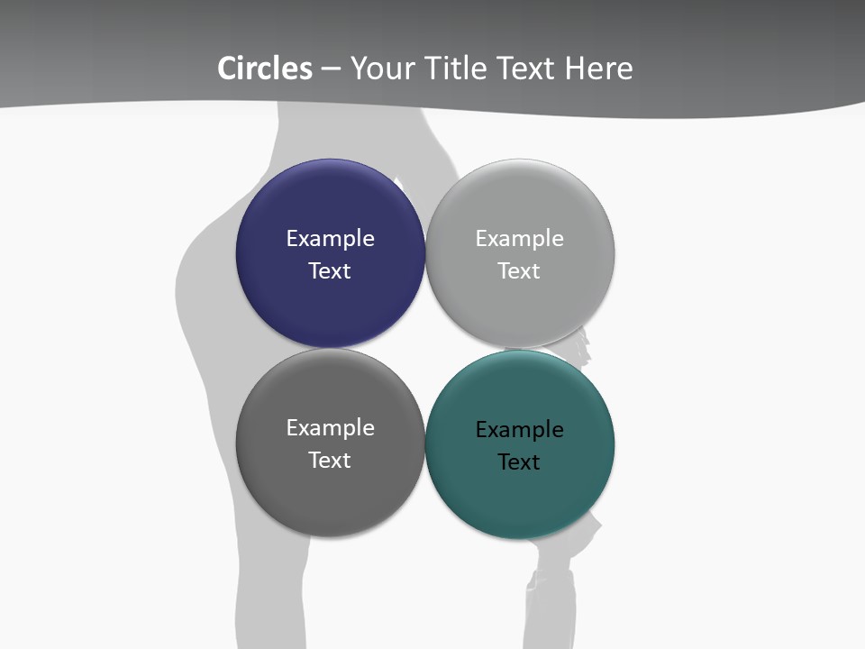 Girly Femininity Black PowerPoint Template