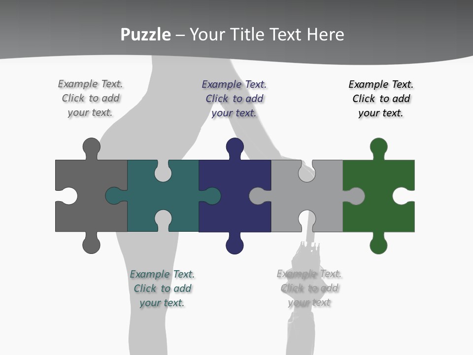 Girly Femininity Black PowerPoint Template