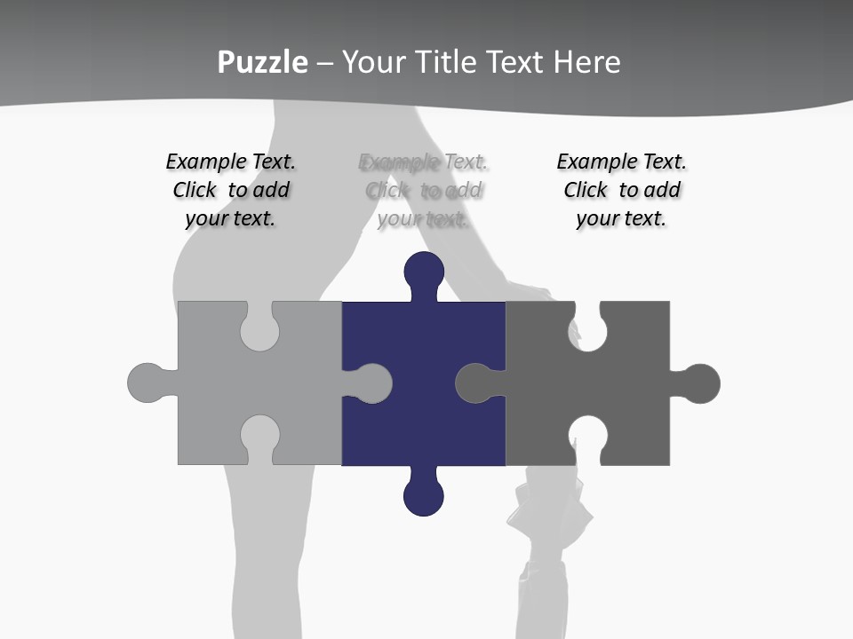 Girly Femininity Black PowerPoint Template