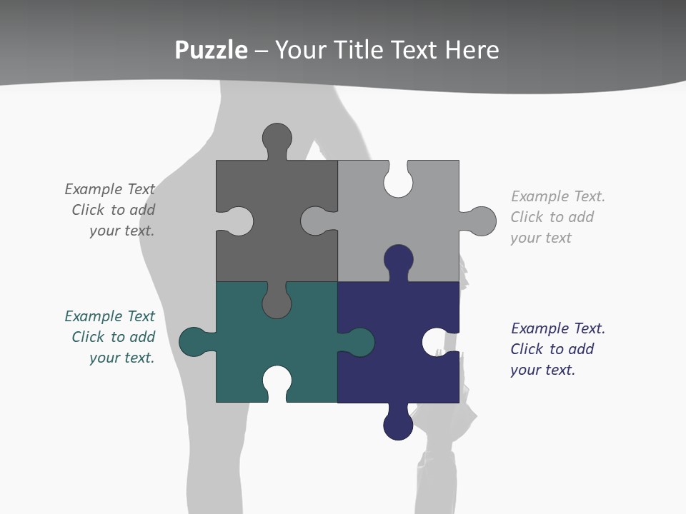 Girly Femininity Black PowerPoint Template