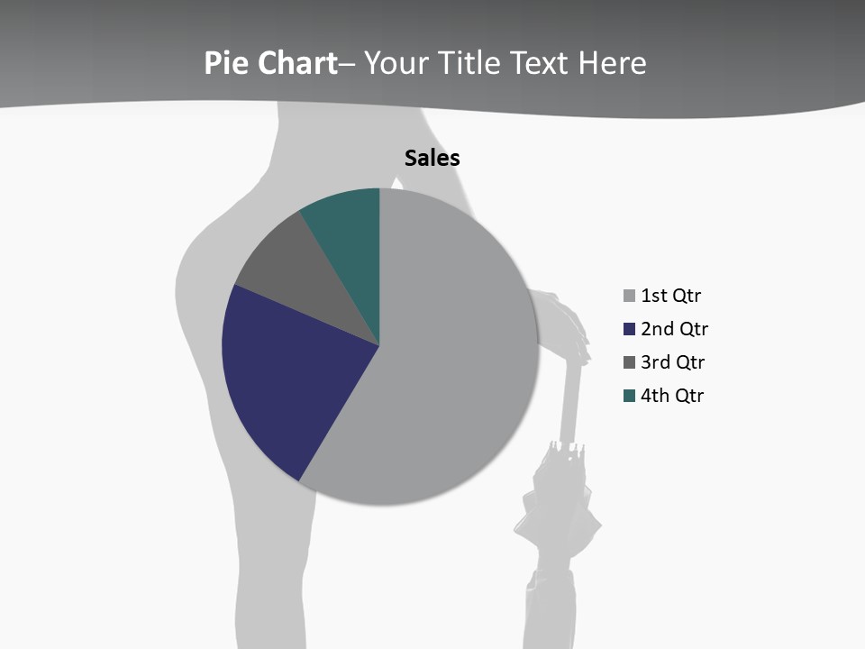 Girly Femininity Black PowerPoint Template